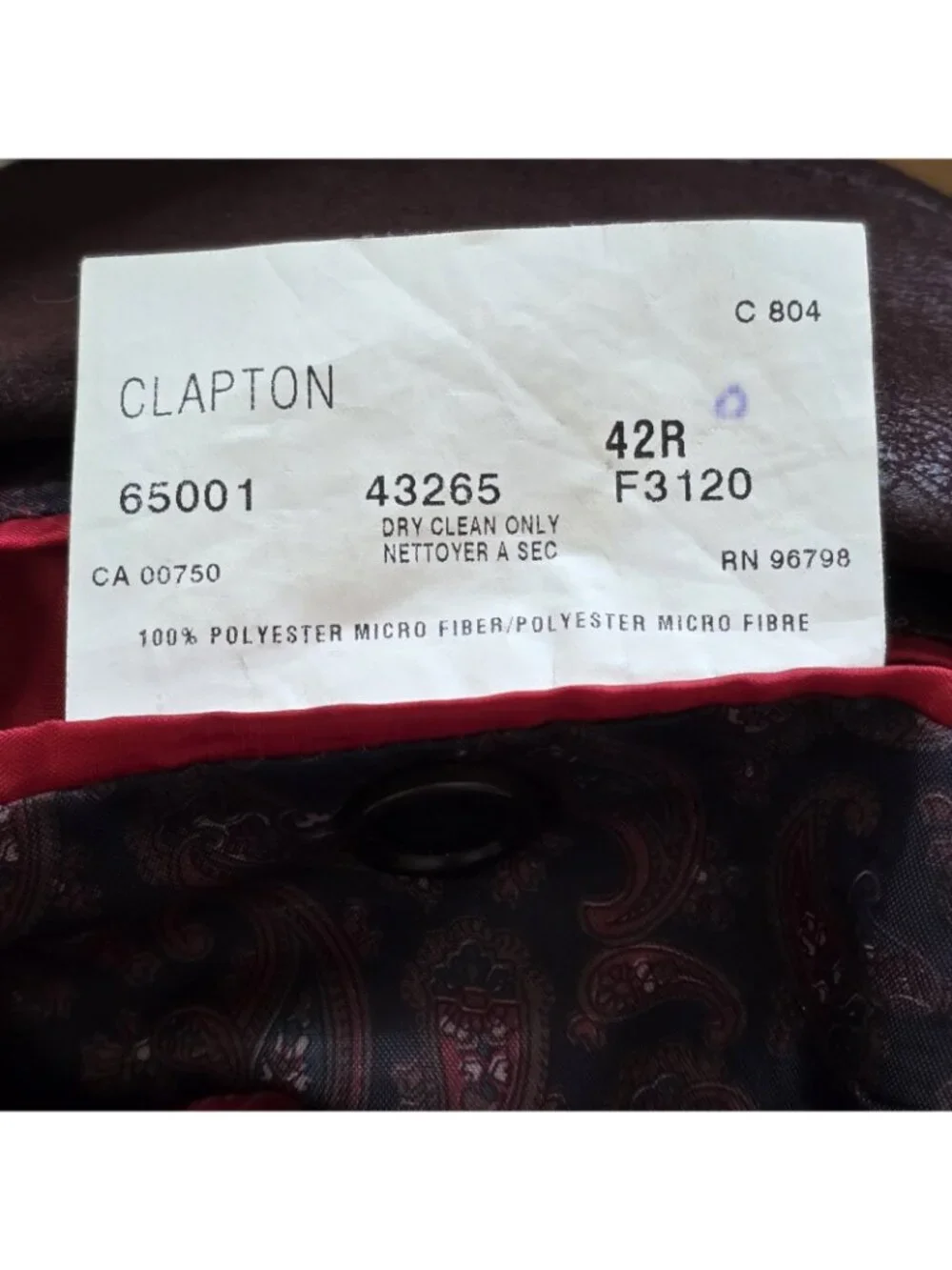 Coppley Clapton Blazer US 42R Brown Faux Suede Western Sport Coat Union Made
